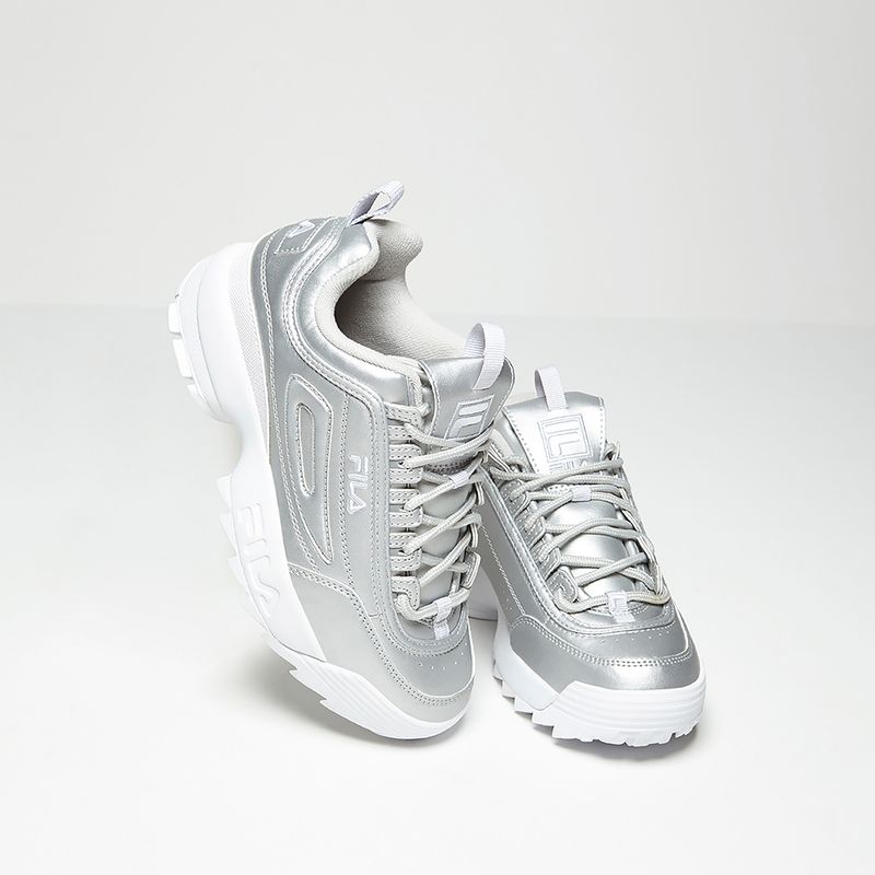 tenis fila disruptor metallic