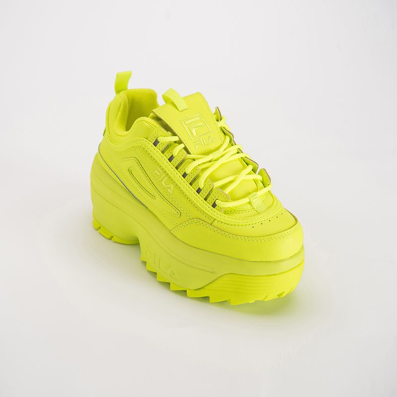 tenis fila disruptor feminino amarelo