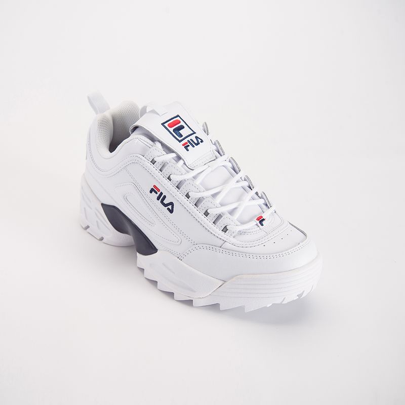 tenis fila branco masculino disruptor