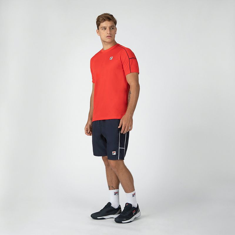 Camiseta Fila Tennis Line Azul Delave e Marinho 