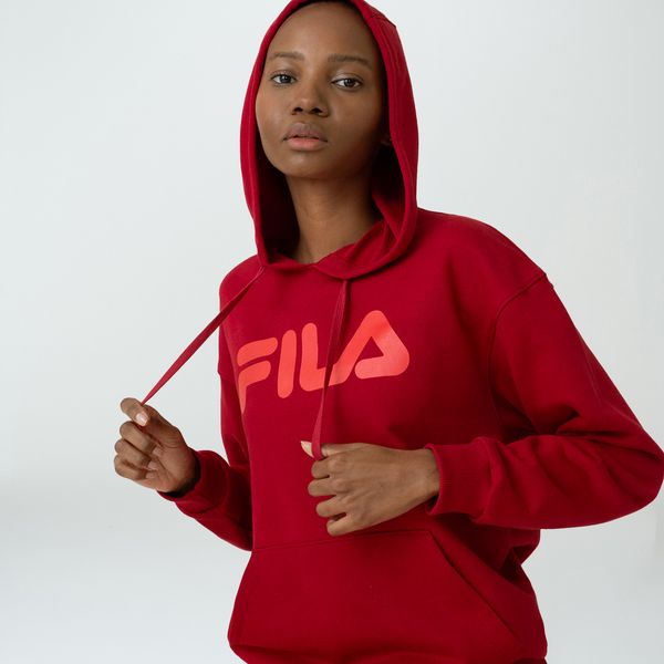 Casaco Com Capuz Fila Comfort Letter Feminino