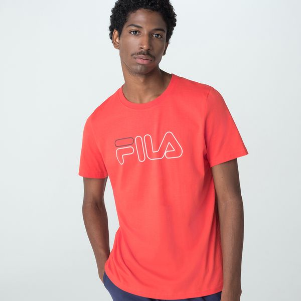 Camiseta Fila Letter Outline Masculina