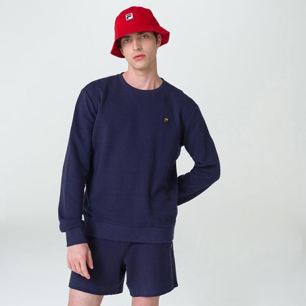 Casaco Fila Luca Pleated Crew Masculino