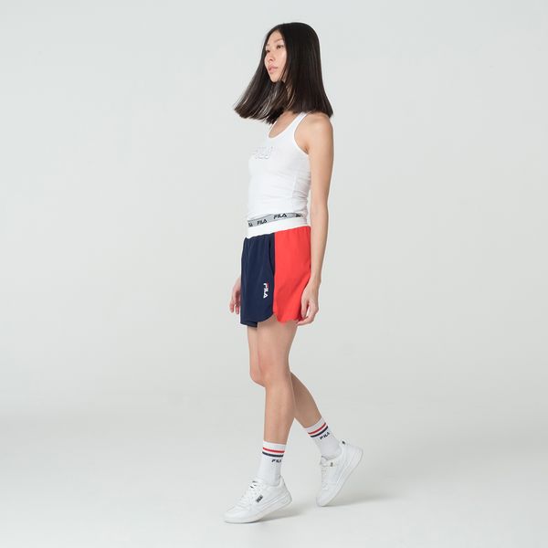 Shorts Fila Color Block Letter Feminino