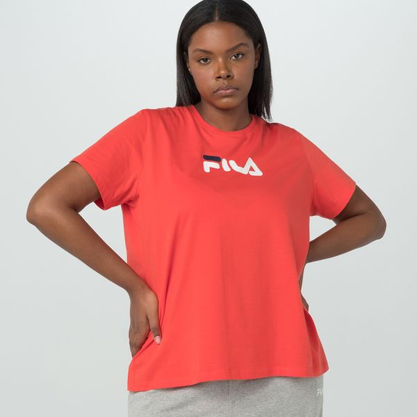 Camiseta Fila Letter Mid Plus Feminina