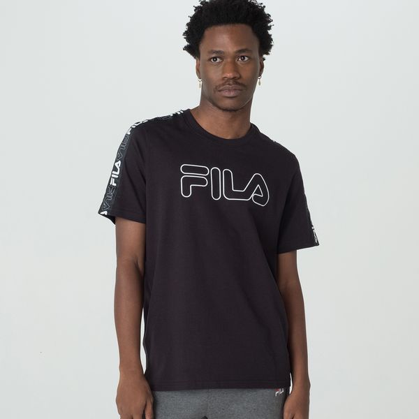 Camiseta Fila Letter Tape Outline Masculina