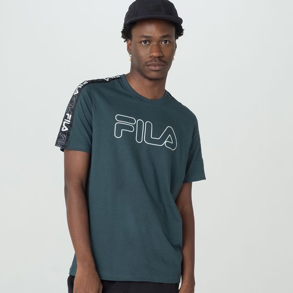 Camiseta Fila Letter Tape Outline Masculina