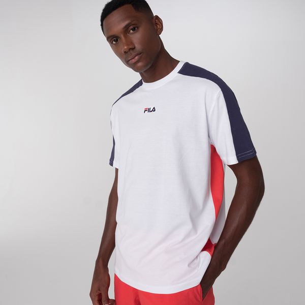 Camiseta Fila Color Block Letter Masculina