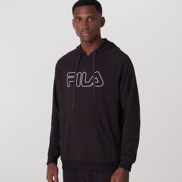 Casaco Com Capuz Fila Letter Outline Light Masculino