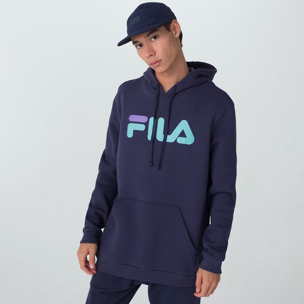 Casaco Com Capuz Fila Comfort Letter Winter Masculino