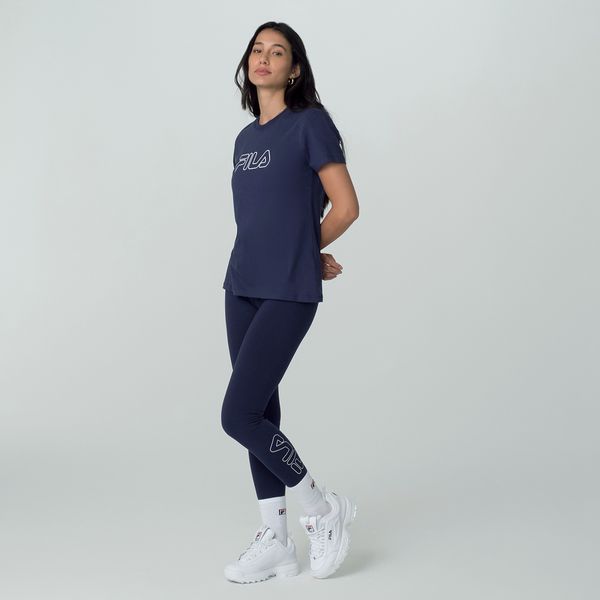 Legging Fila Letter Mid Feminina