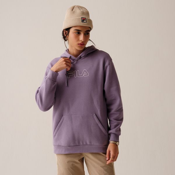 Casaco Com Capuz Fila Letter Winter Outline Feminino