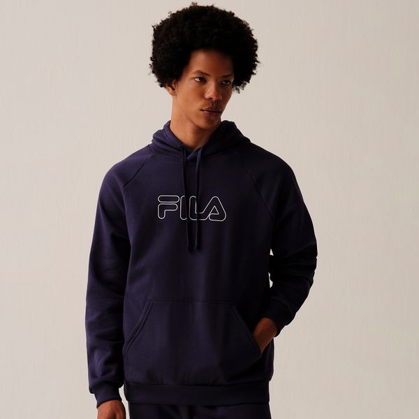 Casaco Com Capuz Fila Letter Winter Outline Masculino