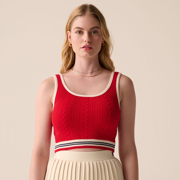 Top Fila Uc Slim Knit Stripe Feminino
