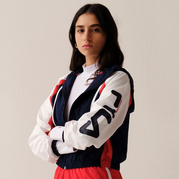 Jaqueta Fila Color Block Letter Feminina