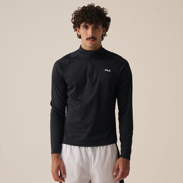 Camiseta Manga Longa Fila Meio Ziper Outdoor II Masculina