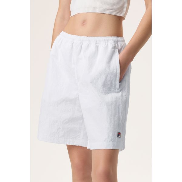 Shorts Feminino FILA Hailey Crinkle Branco