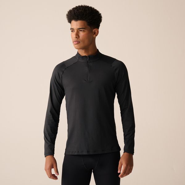 Camiseta Manga Longa Fila Half Zipper Adaptable Future Sports Masculina