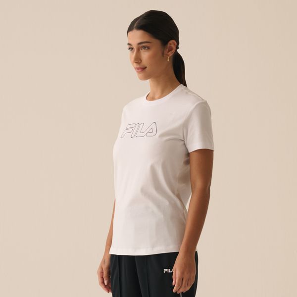 Camiseta Fila Regular Basic Outline Feminina