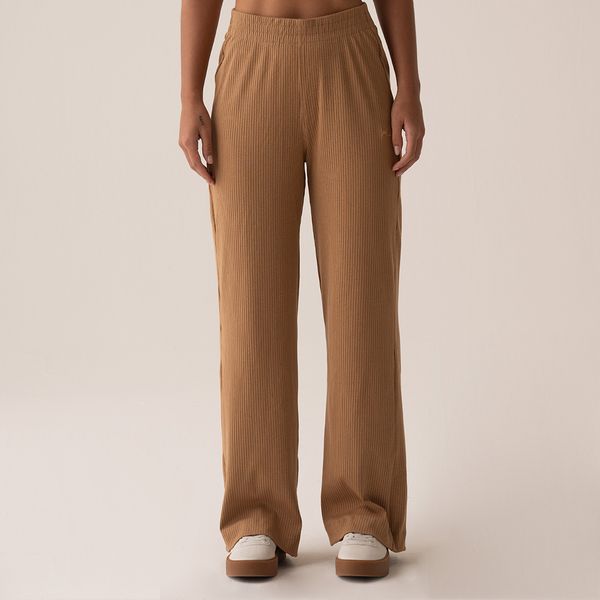 Calça Fila Wide Essentials Canelada Feminina