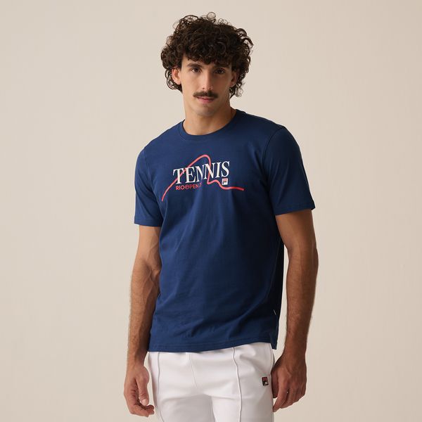 Camiseta Fila Tennis Regular Rio Open 25 Masculina