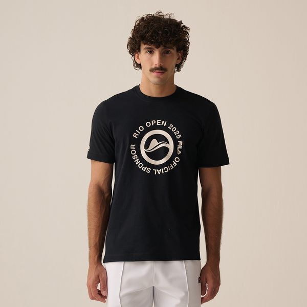 Camiseta Fila Regular Official Sponsor Rio Open 25 Masculina
