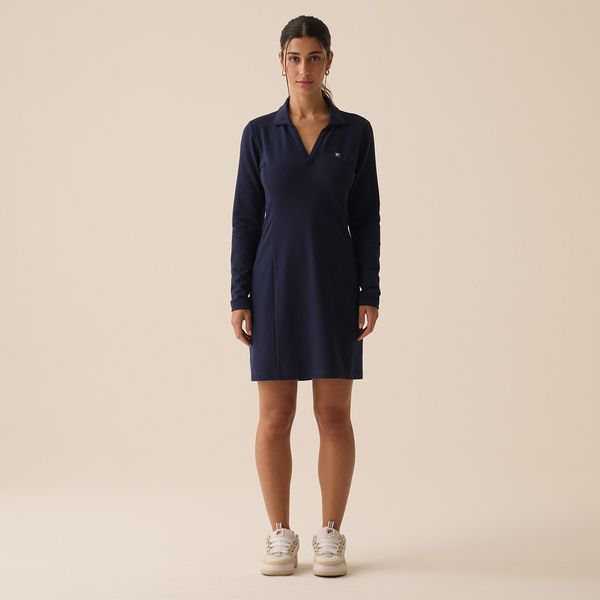 Vestido Fila Fit Polo Letter Touch Feminino