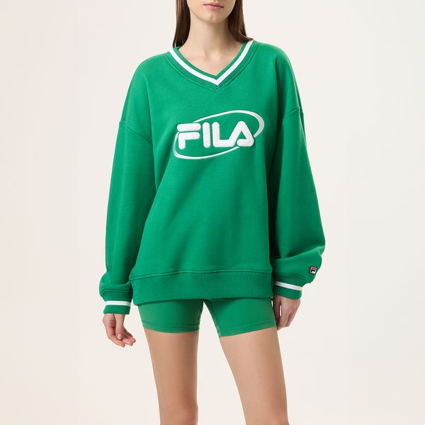 Casaco Fila Hailey Bieber V-Neck Pullover Feminino