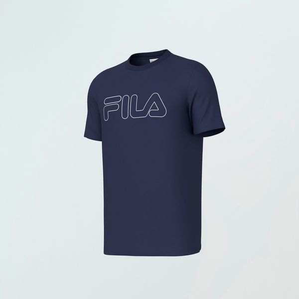 Camiseta Fila Regular Letter Outline Masculina
