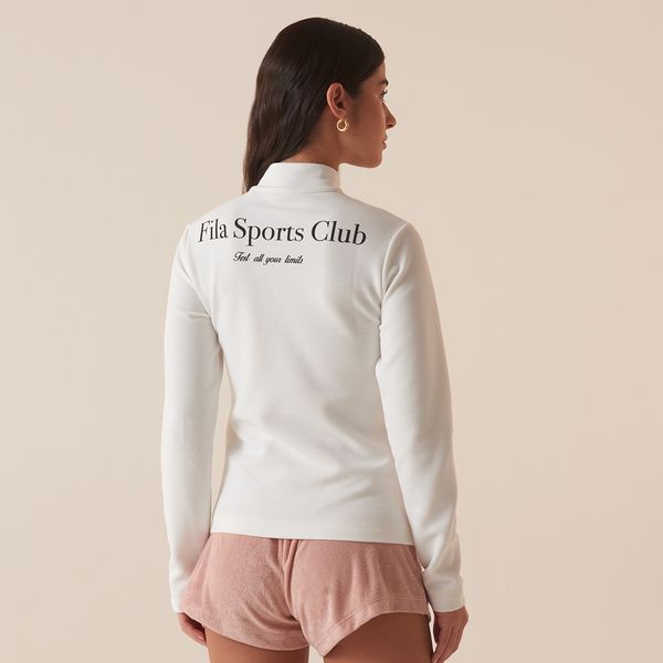 Blusa Manga Longa Fila Regular Sport Club Feminina